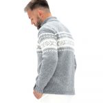 Hand Knitted Wool Men's Sweater: Scandinavian Style Jumper - Image 3
