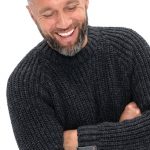 Merino Wool Mens Wool Sweater Crew Neck, Natural Merino Warm Pullover for Man, Warm Gift for Him TORO / khaki - Image 4