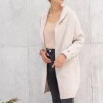 Long Organic Wool Coat, Cashmere Women Cardigan, Soft Merino Wool Cardigan, Womens Oversized Sweater, Natural Gray Merino Coat RICO - Image 4