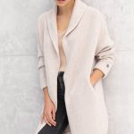 Long Organic Wool Coat, Cashmere Women Cardigan, Soft Merino Wool Cardigan, Womens Oversized Sweater, Natural Gray Merino Coat RICO - Image 2