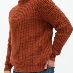 Black Merino Wool Sweater Men: Scandinavian Knit Pullover, Scandi Style Mens Pullover Merino Wool Sweater for Man / TORO - Image 9