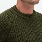 Merino Wool Mens Wool Sweater Crew Neck, Natural Merino Warm Pullover for Man, Warm Gift for Him TORO / khaki - Image 3