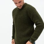 Mens Merino Wool Crew Neck Sweater, Knitted Woolen Pullover Top for Him, Hand Knit Soft Merino Sweater TORO / dark blue - Image 7