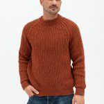 Mens Merino Wool Crew Neck Sweater, Knitted Woolen Pullover Top for Him, Hand Knit Soft Merino Sweater TORO / dark blue - Image 8