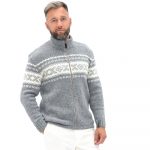 Hand Knitted Wool Men's Sweater: Scandinavian Style Jumper