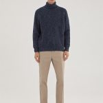 Black pullover sweater men, Warm merino wool turtleneck, Warm autumn knitted sweater, Hand knit soft wool scandinaviand men jumper LAND - Image 5