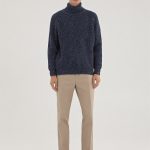 Simple gray pullover sweater men, Merino wool turtleneck, Warm winter knitted sweater, Hand knit soft wool scandinaviand men jumper LAND - Image 5