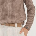 Gray pullover sweater men, Soft merino wool turtleneck, Warm winter knitted sweater, Hand knit soft wool scandinaviand men jumper LAND - Image 10