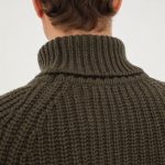 Black pullover sweater men, Warm merino wool turtleneck, Warm autumn knitted sweater, Hand knit soft wool scandinaviand men jumper LAND - Image 8