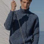 Gray pullover sweater men, Soft merino wool turtleneck, Warm winter knitted sweater, Hand knit soft wool scandinaviand men jumper LAND - Image 7