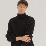 Gray pullover sweater men, Soft merino wool turtleneck, Warm winter knitted sweater, Hand knit soft wool scandinaviand men jumper LAND - Image 4