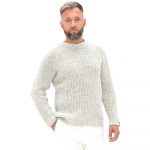 Scandi Style Mens Pullover Merino Wool Sweater for Man, Hand Knitted Pullover Sweater, Classic Merino Men Sweater / TORO