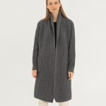 Organic Merino Wool Knit Cardigan: Long Cashmere Jacket with Pockets / RIVER - Image 2