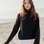 Casual Turtleneck Sweater in Warm Knit Fabric, Cozy Honeycomb pullover top, Chunky Knit Pullover, Cold Weather Sustainable Fashion/ BEATRICE - Image 7
