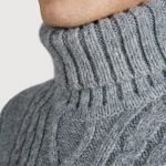 Merino Wool Turtleneck Sweater, Men's Turtleneck, Natural Wool Turtleneck Top, Hand Knitted Pullover / HUGO - Image 6