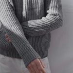Gray Wool Sweater Crew Neck for Men, Scandinavian Style Winter Men Pullover, Merino Wool Pullover TORO - Image 5