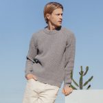 Gray Wool Sweater Crew Neck for Men, Scandinavian Style Winter Men Pullover, Merino Wool Pullover TORO - Image 4