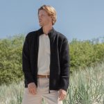 Minimalistic New Wool Sweater with Pockets, Scandinavian Wool Sweater, New Wool Cardigan With Zipper, Light Melange Winter Sweater / CAMERON - Image 6