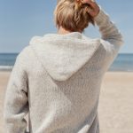 Sustainable Wool Hand Knit Jumper for Men, Hooded Wool Sweater Man, Warm Autumn Sweater with Zip, Handcrafter Organic sweater,  / TEO - Image 9