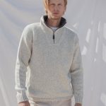 Light Melange Nordic Wool Sweater Men, Sweater Gift for Husband, Norwegian Sweater, Iceland sweater Men, Nordic Jumper in Sporty style /ALDO - Image 5