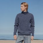 Soft Merino Wool Scandinavian Men Jumper, Hygge wool pullover sweater men, Merino wool turtleneck, Warm autumn knitted sweater / DAVID - Image 7