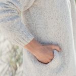 Minimalistic New Wool Sweater with Pockets, Scandinavian Wool Sweater, New Wool Cardigan With Zipper, Light Melange Winter Sweater / CAMERON - Image 5