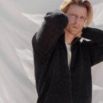Sustainable Wool Hand Knit Jumper for Men, Hooded Wool Sweater Man, Warm Autumn Sweater with Zip, Handcrafter Organic sweater,  / TEO