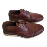 Parker & Sky Men's Brown Comfort Oxford Dress Shoes Lace Up Size 7.5 - Image 2