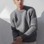 Mens Merino Wool Crew Neck Sweater, Knitted Woolen Pullover Top for Him, Hand Knit Soft Merino Sweater TORO / dark blue - Image 6