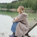 Cozy Long Wool Cardigan with Hoodie and Belt Closure, Super Long Women Cardigan With Hoodie, Long Knitted Jacket with Belt / IEVA - Image 5