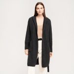 Cozy Long Wool Cardigan with Hoodie and Belt Closure, Super Long Women Cardigan With Hoodie, Long Knitted Jacket with Belt / IEVA - Image 10