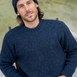 Tweed Sweater for Man, Scandinavian Style Sweater for Man, Vintage Knit Sweater Tweed, Pullover Sweater in Tweed / HENRY - Image 8