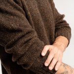 Tweed Sweater for Man, Scandinavian Style Sweater for Man, Vintage Knit Sweater Tweed, Pullover Sweater in Tweed / HENRY - Image 11