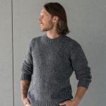 Tweed Sweater for Man, Scandinavian Style Sweater for Man, Vintage Knit Sweater Tweed, Pullover Sweater in Tweed / HENRY - Image 4