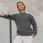 Tweed Sweater for Man, Scandinavian Style Sweater for Man, Vintage Knit Sweater Tweed, Pullover Sweater in Tweed / HENRY