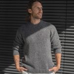 Tweed Sweater for Man, Scandinavian Style Sweater for Man, Vintage Knit Sweater Tweed, Pullover Sweater in Tweed / HENRY - Image 3