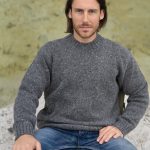 Tweed Sweater for Man, Scandinavian Style Sweater for Man, Vintage Knit Sweater Tweed, Pullover Sweater in Tweed / HENRY - Image 6
