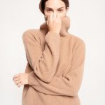 Casual Turtleneck Sweater in Warm Knit Fabric, Cozy Honeycomb pullover top, Chunky Knit Pullover, Cold Weather Sustainable Fashion/ BEATRICE - Image 11