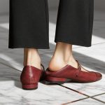 Retro Woman Mary Jane Shoes,Burgundy Mary Janes,Ballet Flats,T-bar Shoes,Mary Jane,Classic Style Shoes - Image 3