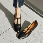 Retro Woman Mary Jane Shoes,Burgundy Mary Janes,Ballet Flats,T-bar Shoes,Mary Jane,Classic Style Shoes - Image 4