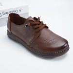 Handmade Brown Leather Oxford Flats for Women | Genuine Leather Lace Up Comfort Shoes - Image 8