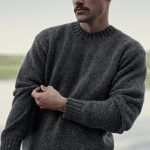 Tweed Sweater for Man, Scandinavian Style Sweater for Man, Vintage Knit Sweater Tweed, Pullover Sweater in Tweed / HENRY - Image 13
