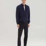 Chunky Knit Half Zip Sweater for Men | Wool Blend Pullover | Minimalist Winter Knit Jumper | Cozy Casual Knitwear Gift for Him / ROCK - Image 16