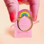 Crystal Ball Hand Eye Infinity Gold Ring - Image 2