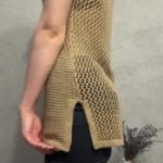 Knit Tank Top – Boho Beach Cover Up - Image 2