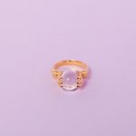 Crystal Ball Hand Eye Infinity Gold Ring - Image 3