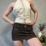 Trussardi Linen Halter Top – White - Image 6