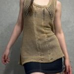 Knit Tank Top – Boho Beach Cover Up - Image 4