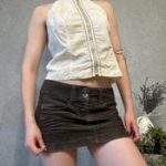 Trussardi Linen Halter Top – White - Image 5