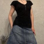 Y2K Fuzzy Knit Top – Fluffy 2000s Tee - Image 5